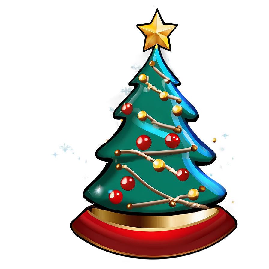 Cute Christmas Tree C PNG image