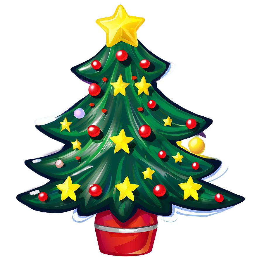 Cute Christmas Tree Png 06252024 PNG image