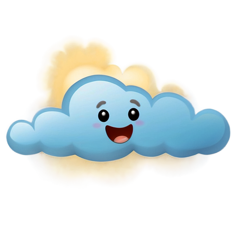 Cute Cloud Emoji Png Doi PNG image