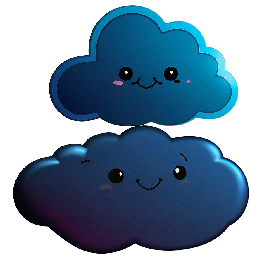 Cute Cloud Vector For Kids Png 25 PNG image