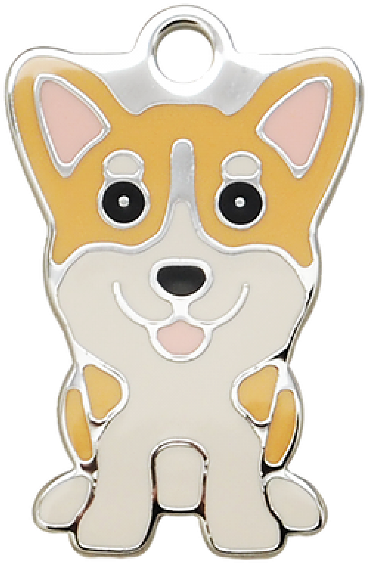 Cute Corgi Pendant Design PNG image