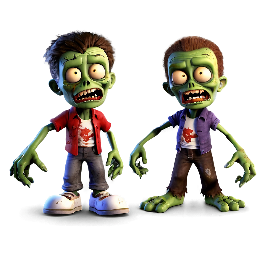 Cute Disney Zombies Characters Cartoon Png Bnm28 PNG image