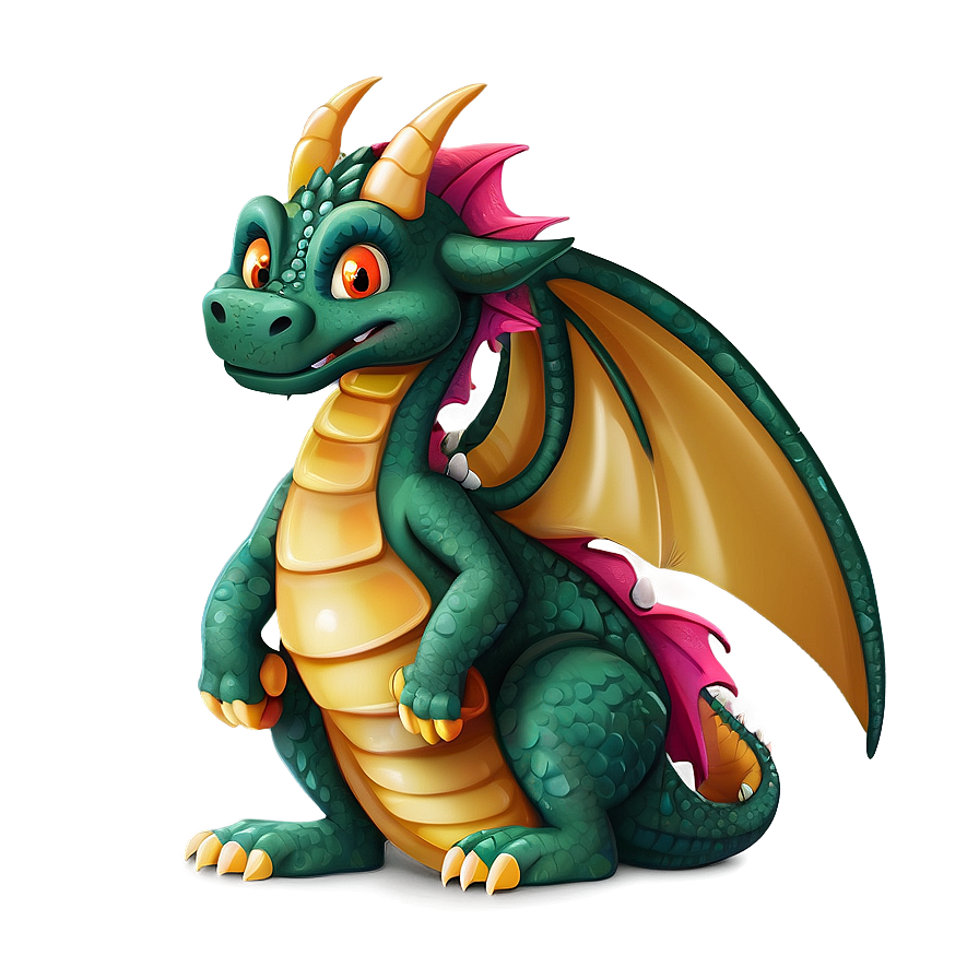 Cute Dragon Cartoon Png Qgn PNG image