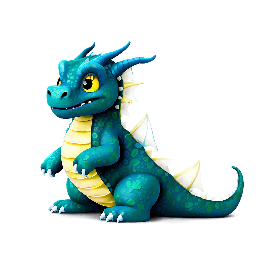 Cute Dragon In Sweater Png 06262024 PNG image