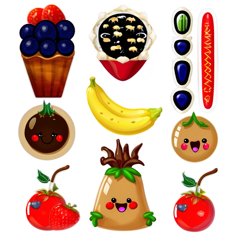 Cute Fantasy Food Png 06252024 PNG image