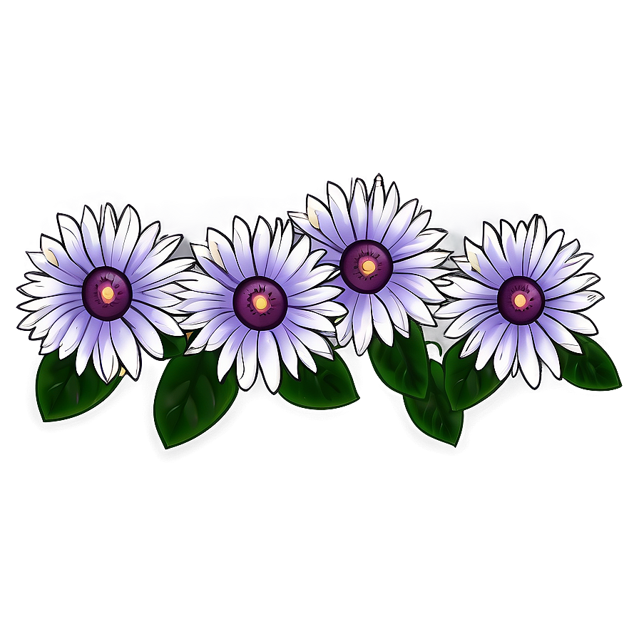 Cute Floral Doodle Png 06132024 PNG image