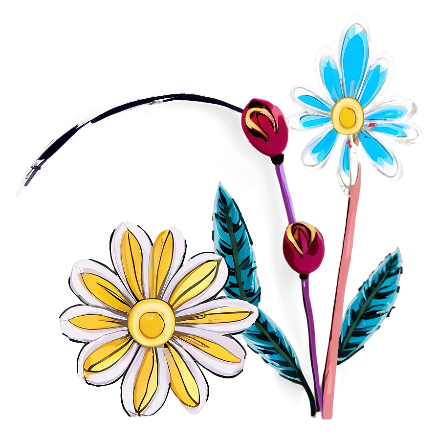 Cute Flower Outline Png 05252024 PNG image