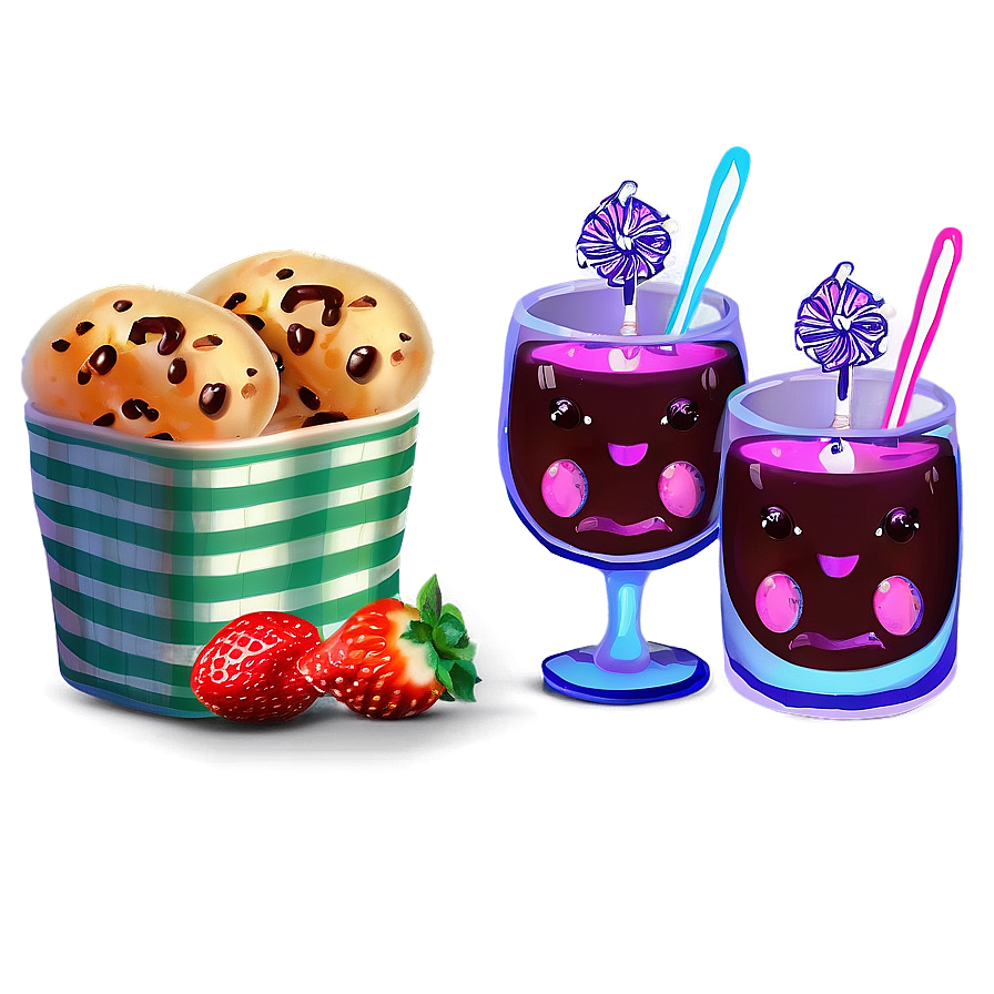 Cute Food And Beverages Png Gve PNG image