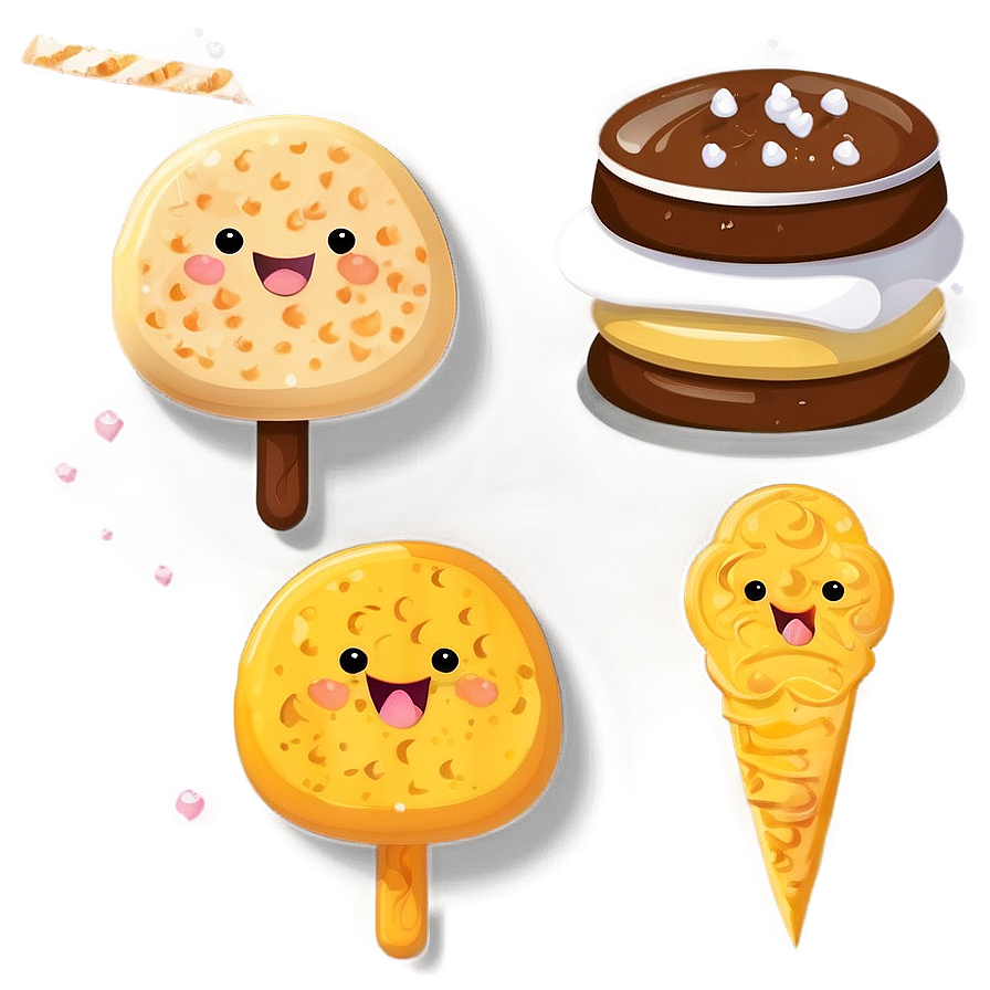 Cute Food Illustration Png 06252024 PNG image