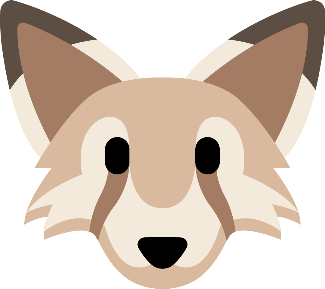 Cute Fox Emoji Graphic PNG image