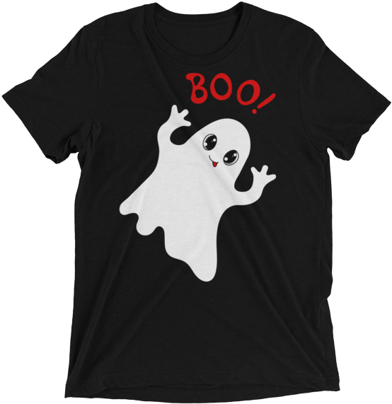 Cute Ghost Boo Graphic T Shirt PNG image