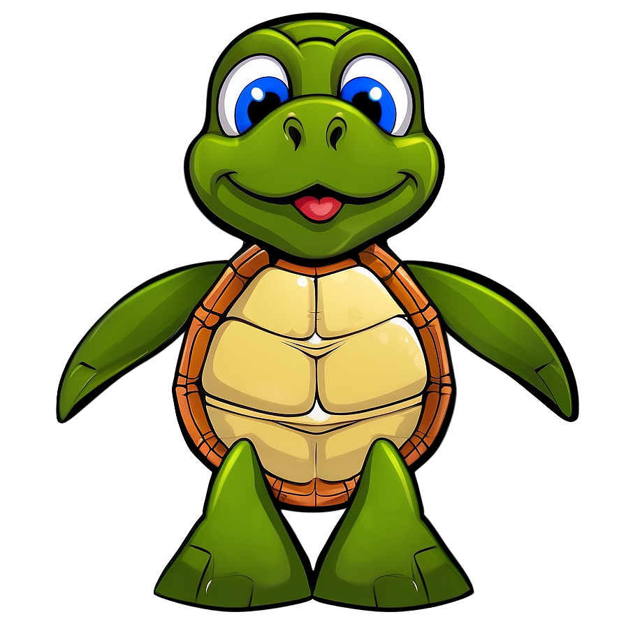 Cute Green Turtle Cartoon Png 17 PNG image