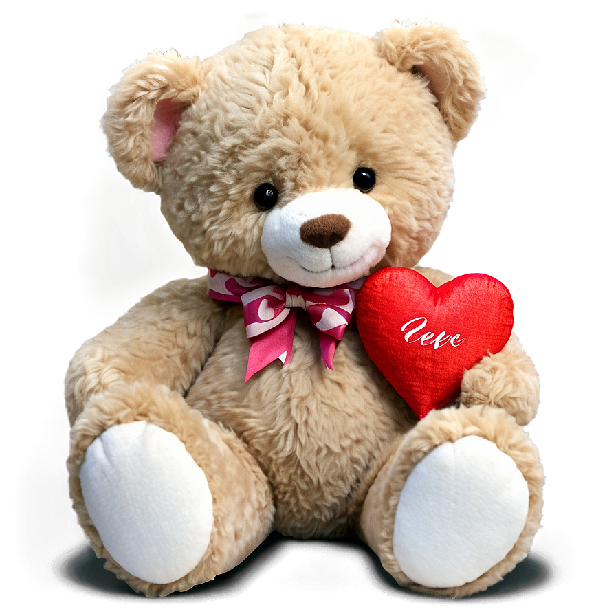 Cute Happy Valentines Teddy Png Vet PNG image