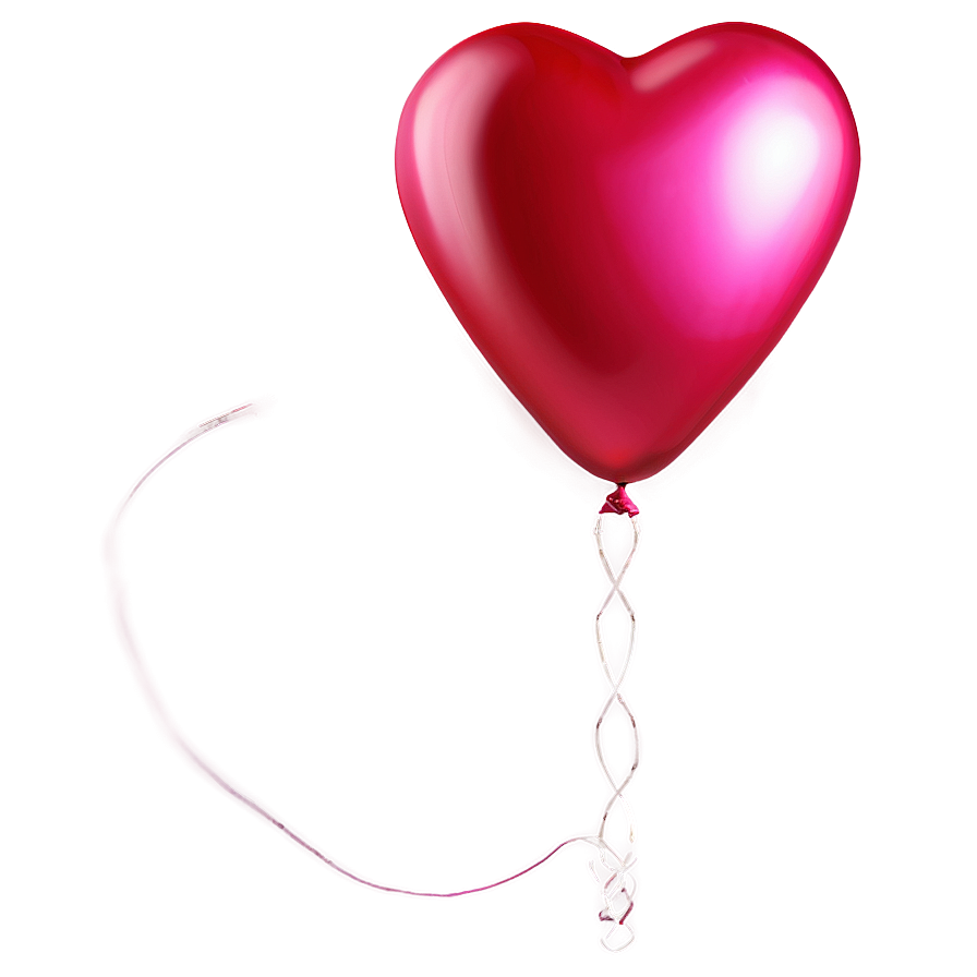 Cute Heart Balloon Png Lrr43 PNG image