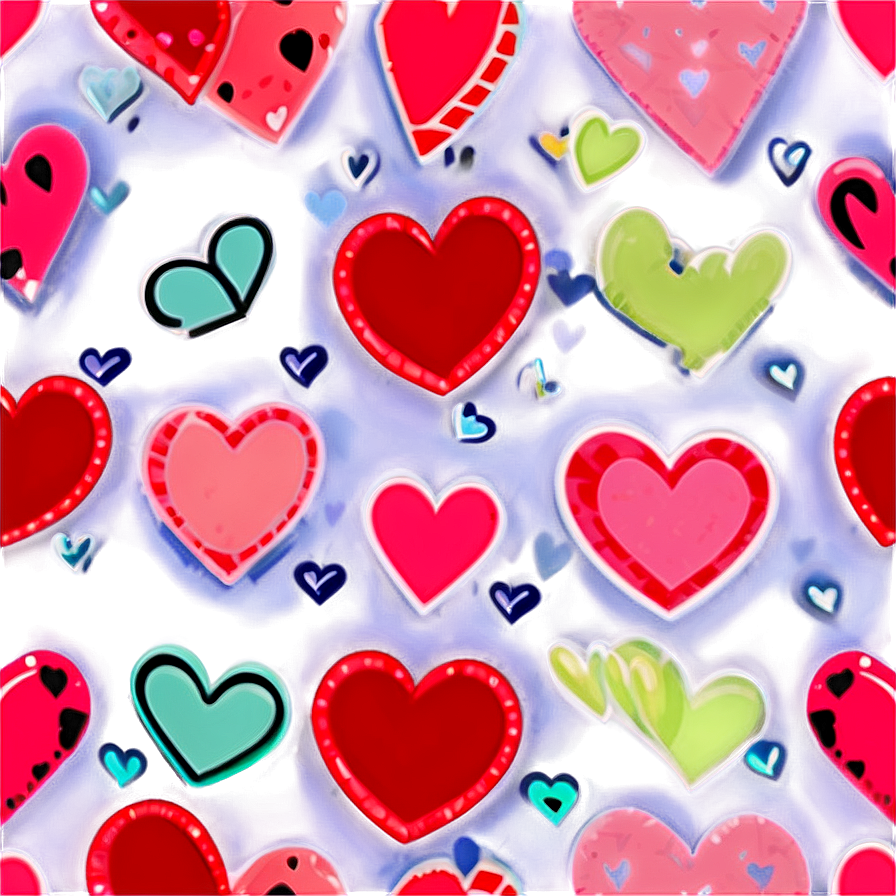 Cute Hearts Png Iwc PNG image