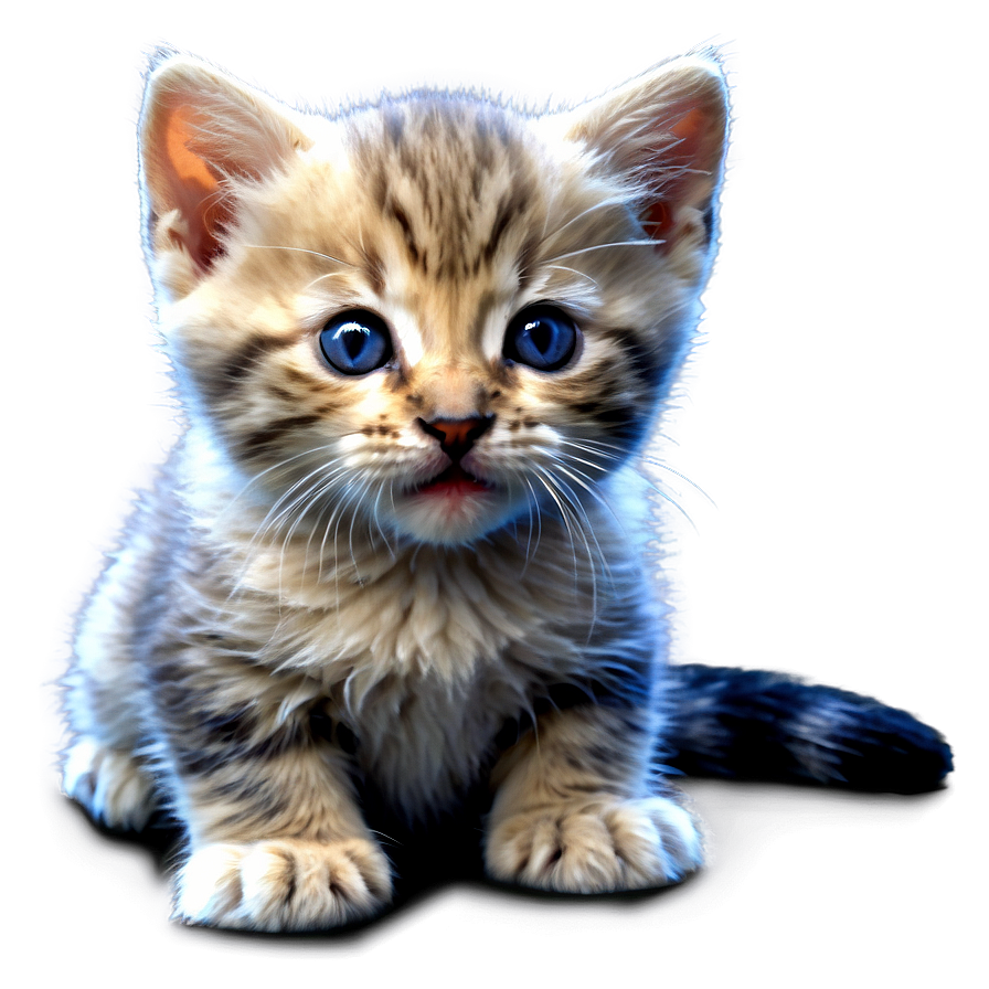 Cute Kitten Clipart Png D PNG image