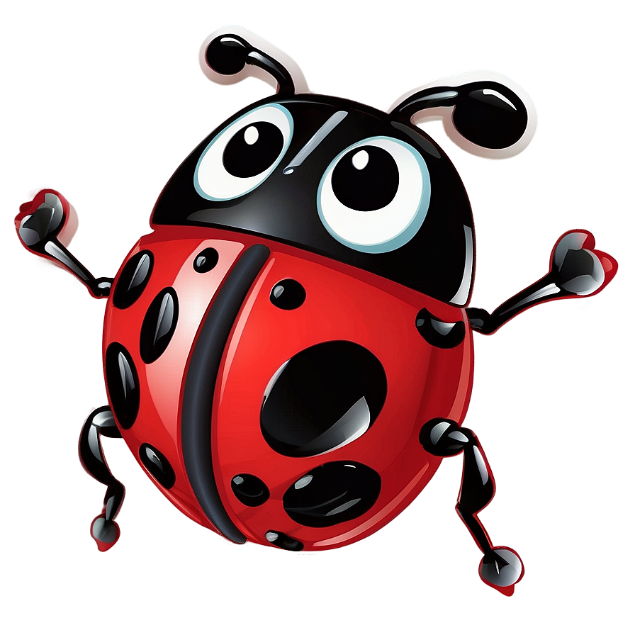 Cute Ladybug Cartoon Png 05242024 PNG image