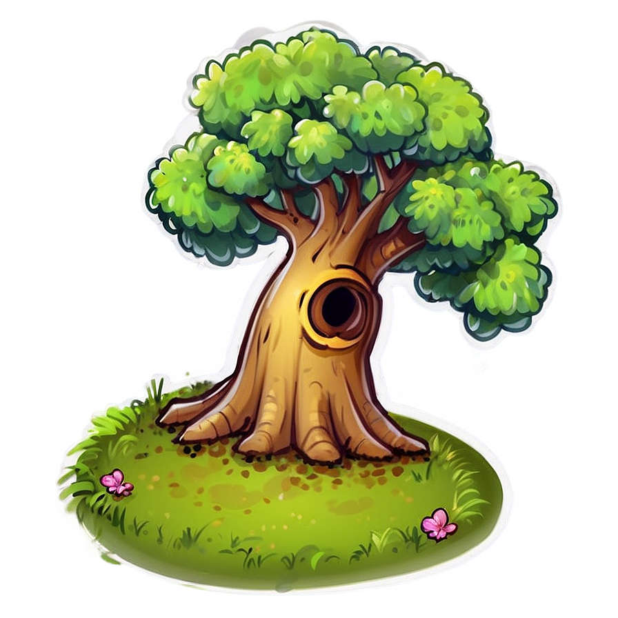 Cute Little Tree Drawing Png 06132024 PNG image