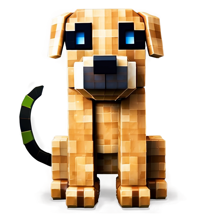 Cute Minecraft Dog Png Dms28 PNG image