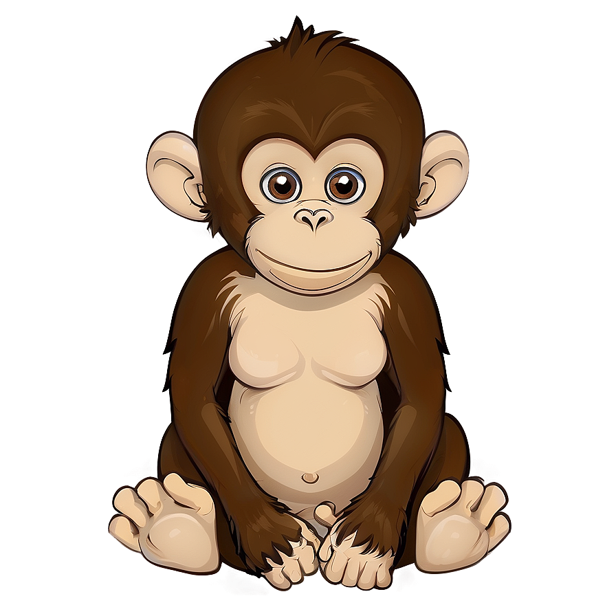 Cute Monkey Character Png 30 PNG image