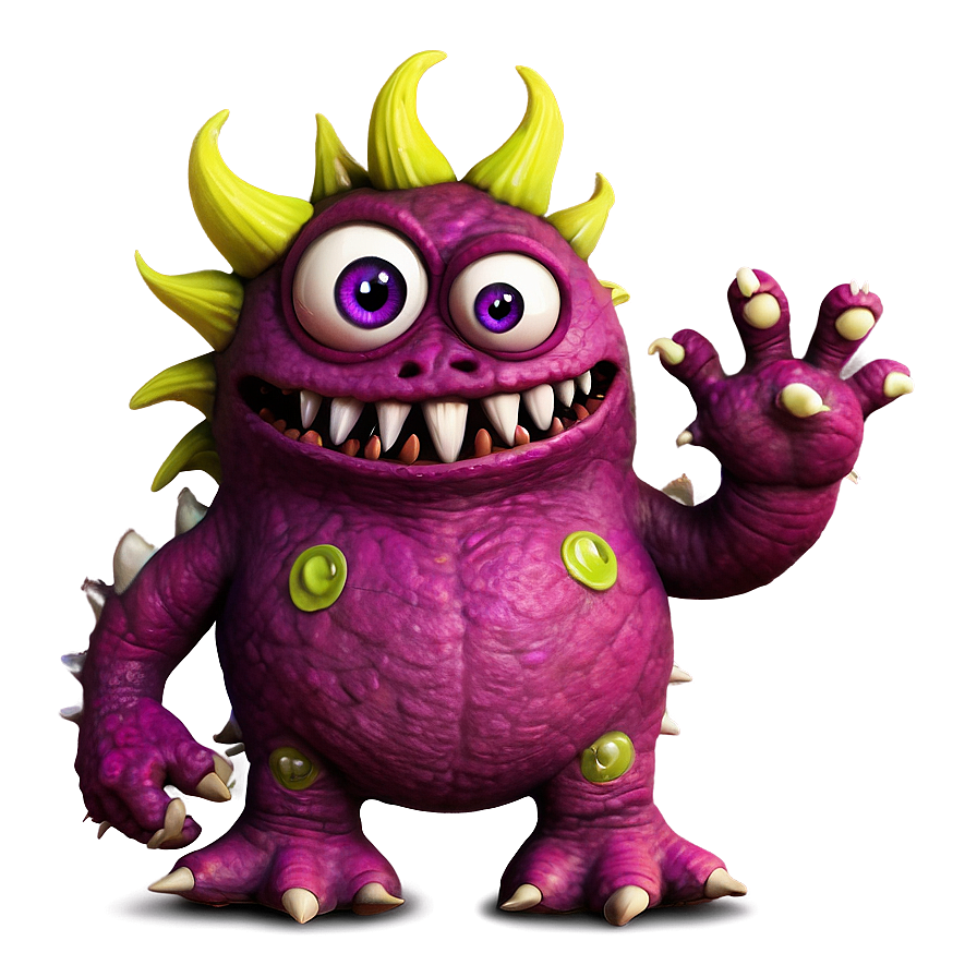 Cute Monster At Beach Png 06272024 PNG image