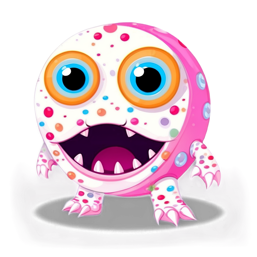 Cute Monster B PNG image