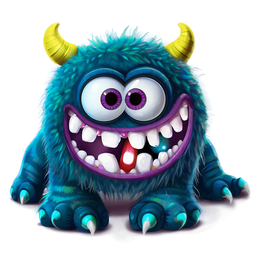 Cute Monster Under Bed Png Nle66 PNG image