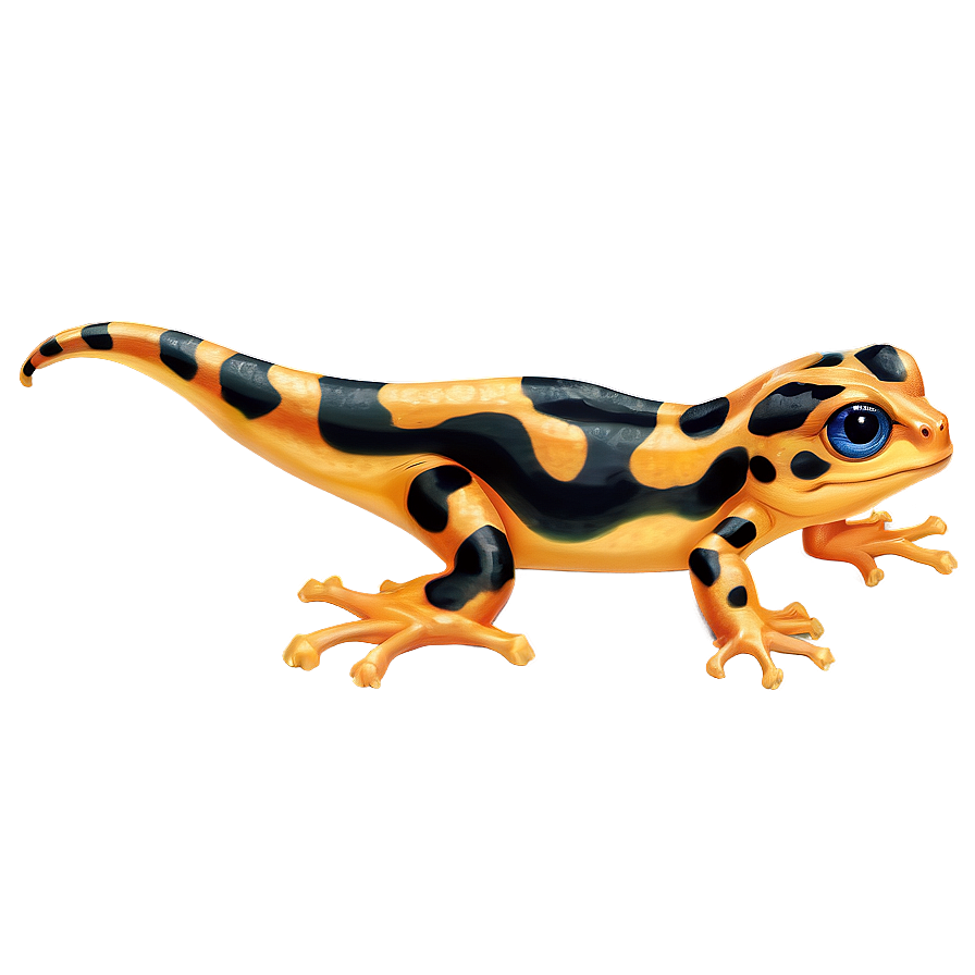 Cute Newt Illustration Png 06242024 PNG image