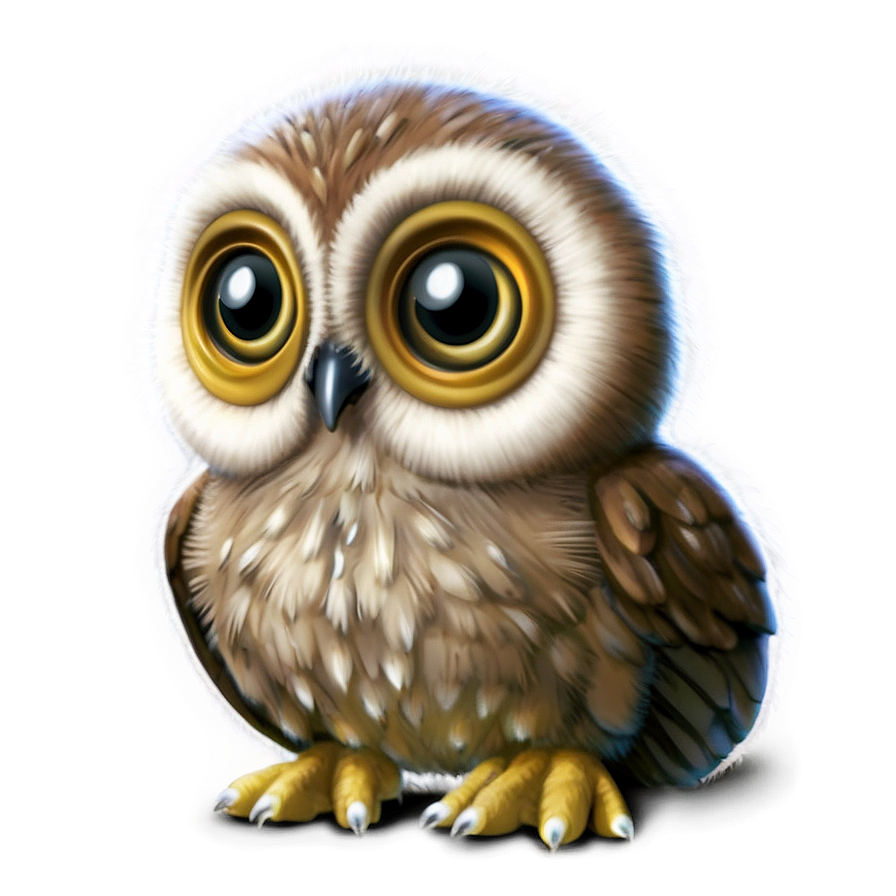 Cute Owl Chick Png 20 PNG image