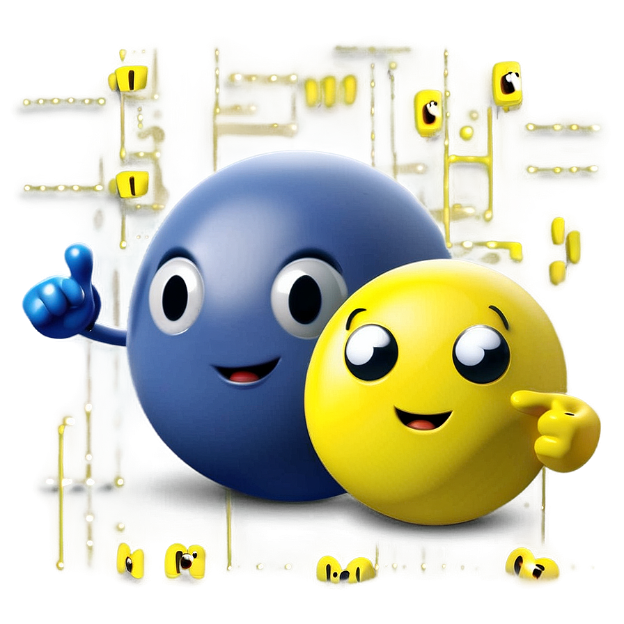 Cute Pacman Cartoon Png Yaf45 PNG image