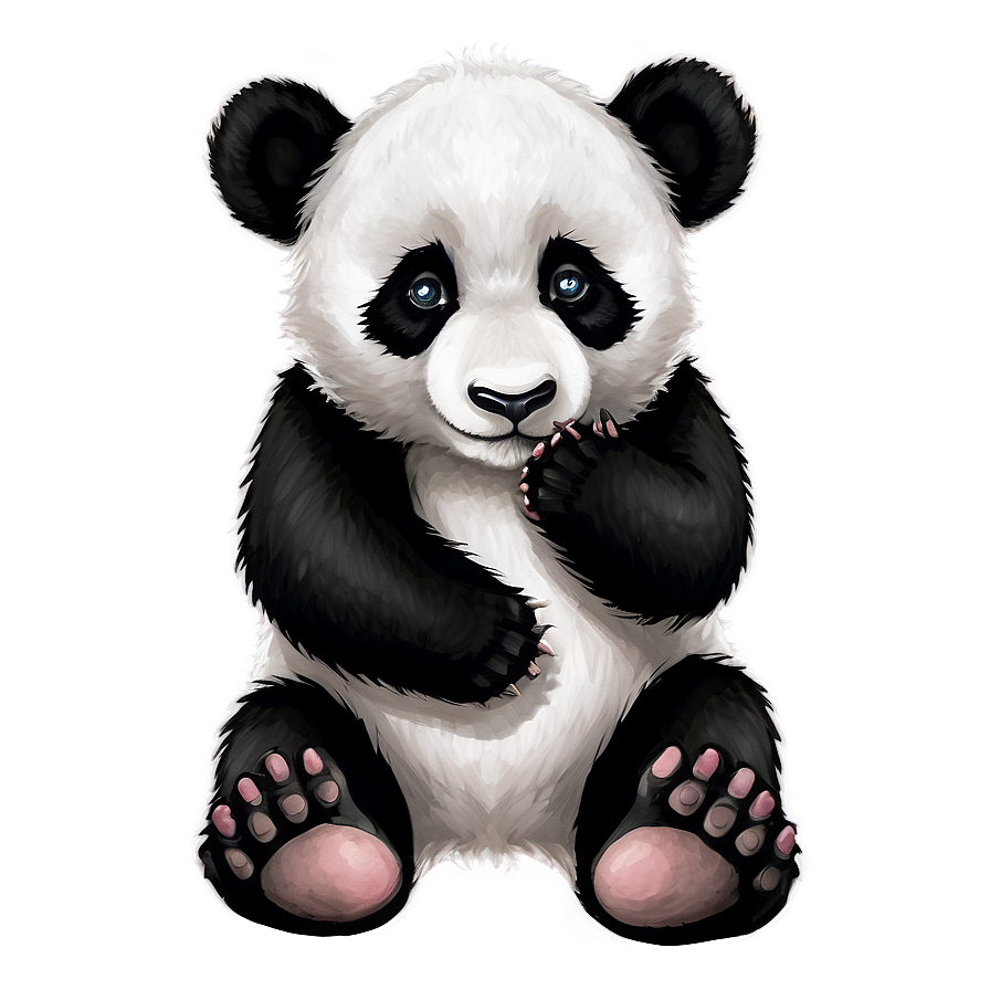 Cute Panda Cub Png Yii PNG image