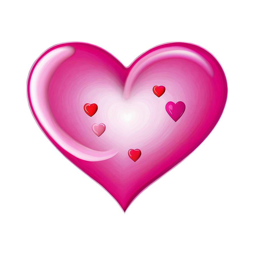 Cute Pink Heart Illustration Png 67 PNG image