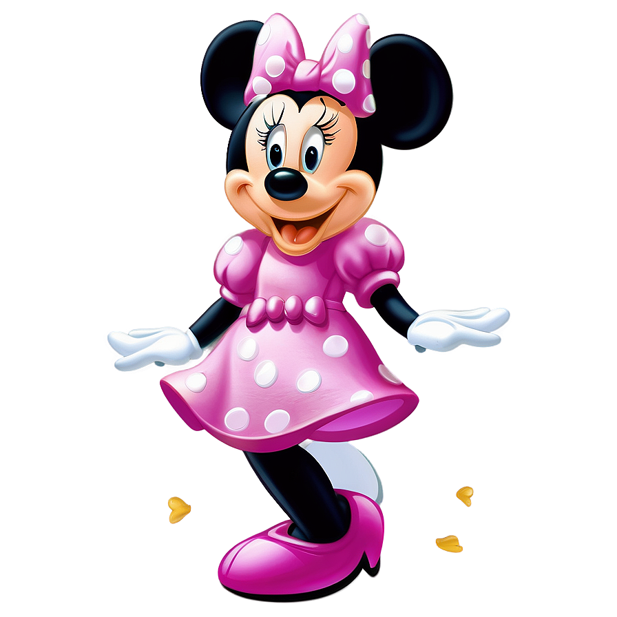 Cute Pink Minnie Mouse Character Png Ssr PNG image