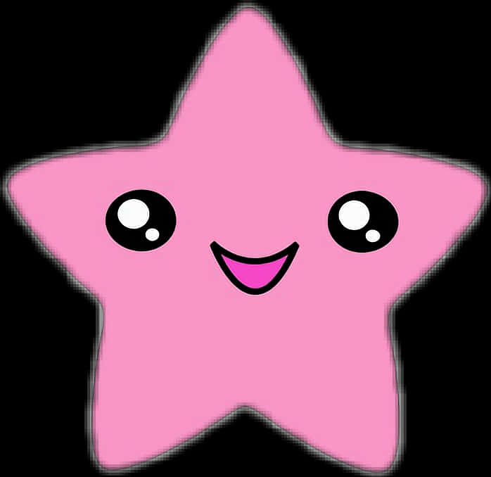 Cute_ Pink_ Star_ Character PNG image