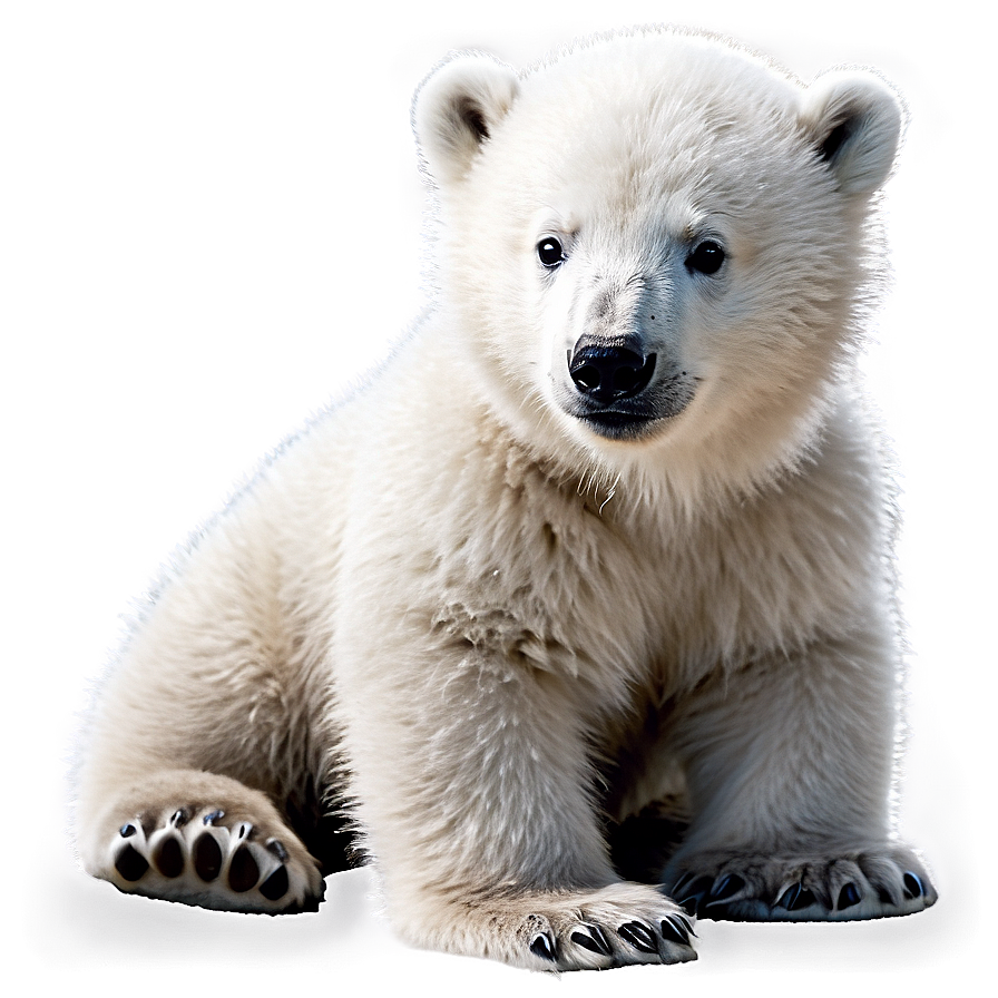 Cute Polar Bear Cub Png 05032024 PNG image
