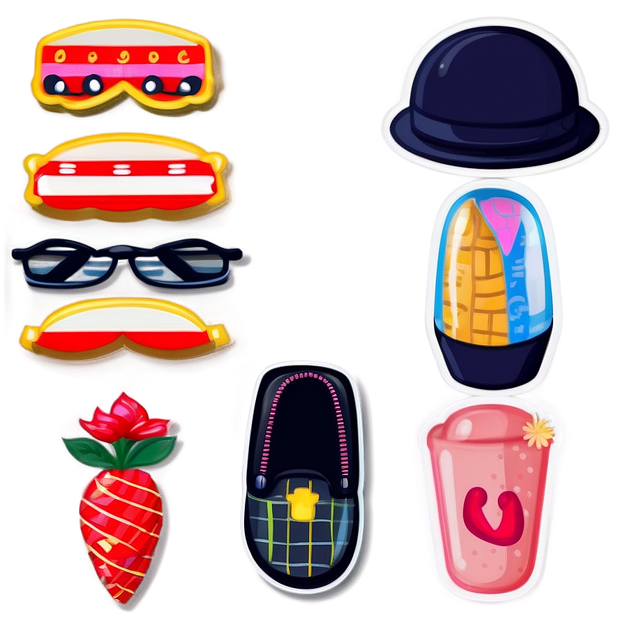 Cute Preppy Stickers Pack Png Ith PNG image