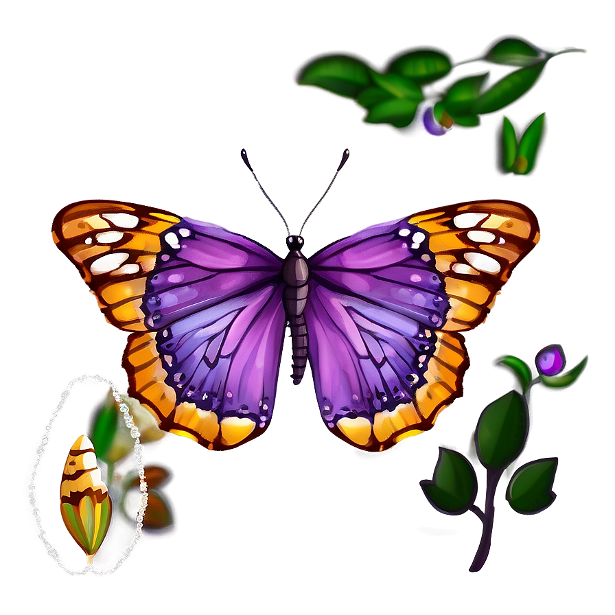 Cute Purple Butterfly Png Xcv PNG image
