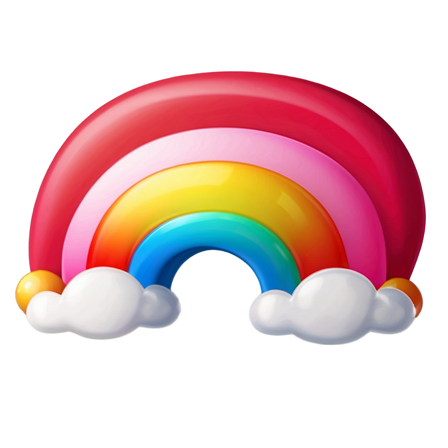 Cute Rainbow Emoji Png Hvy PNG image