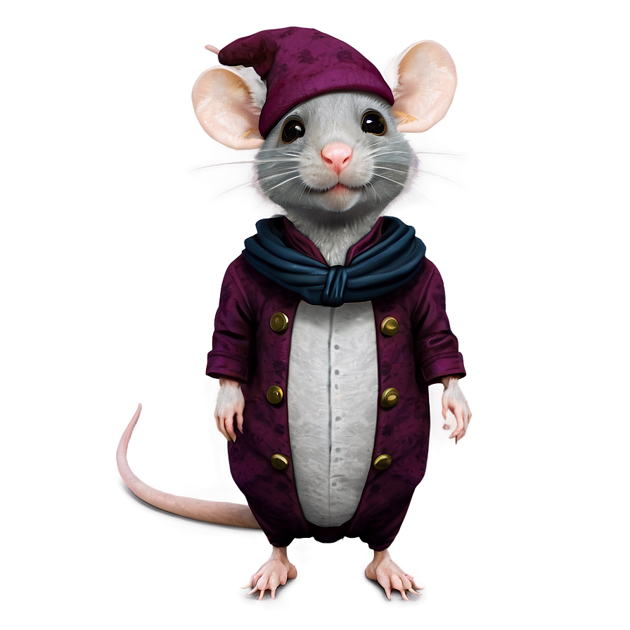 Cute Rat In Costume Png 06252024 PNG image