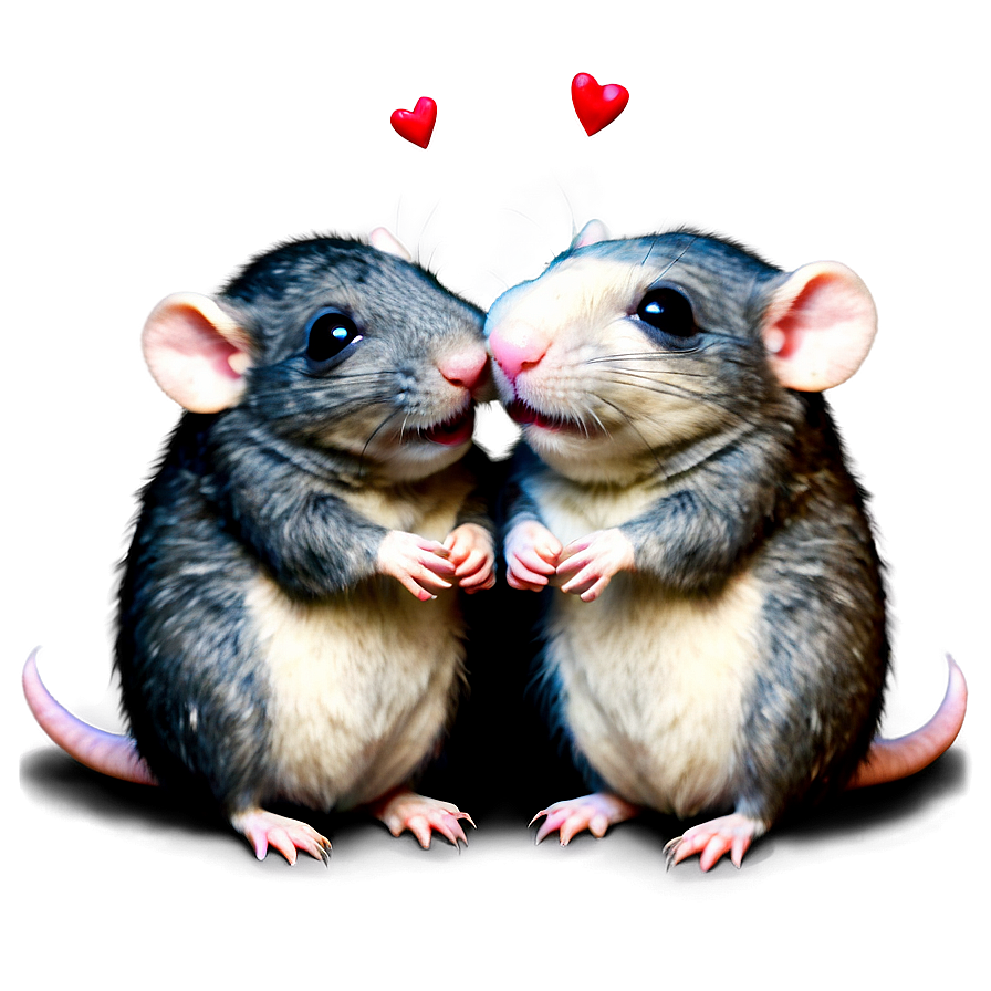 Cute Rat In Love Png 43 PNG image