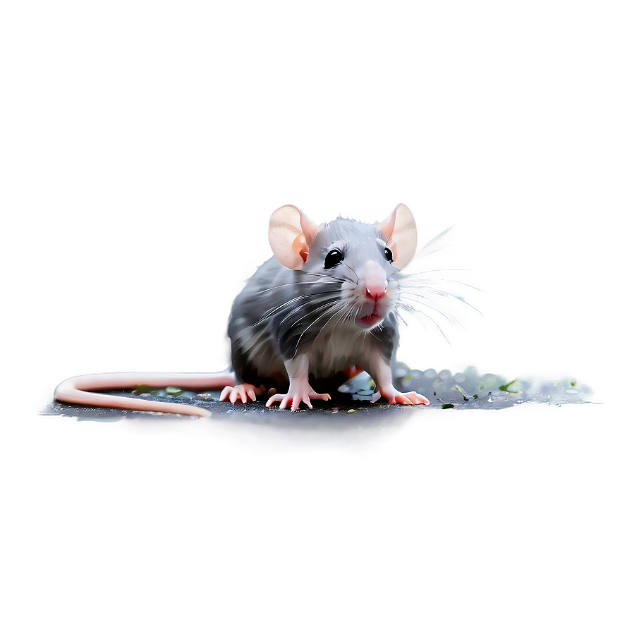 Cute Rat In Rain Png 06252024 PNG image