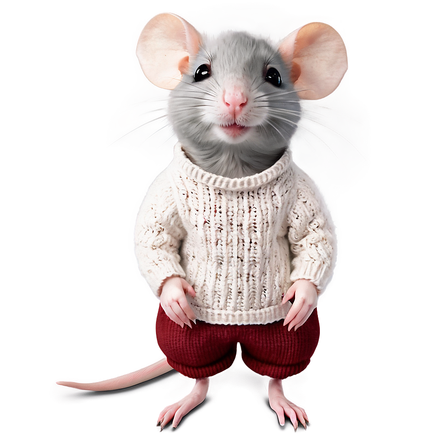 Cute Rat In Sweater Png 65 PNG image