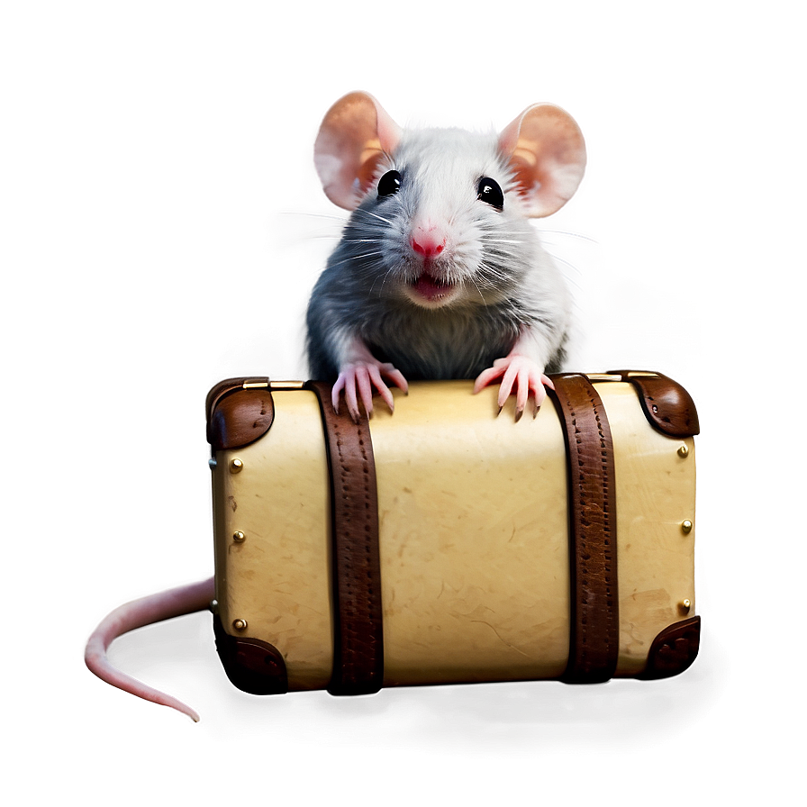 Cute Rat Traveler Png 06252024 PNG image