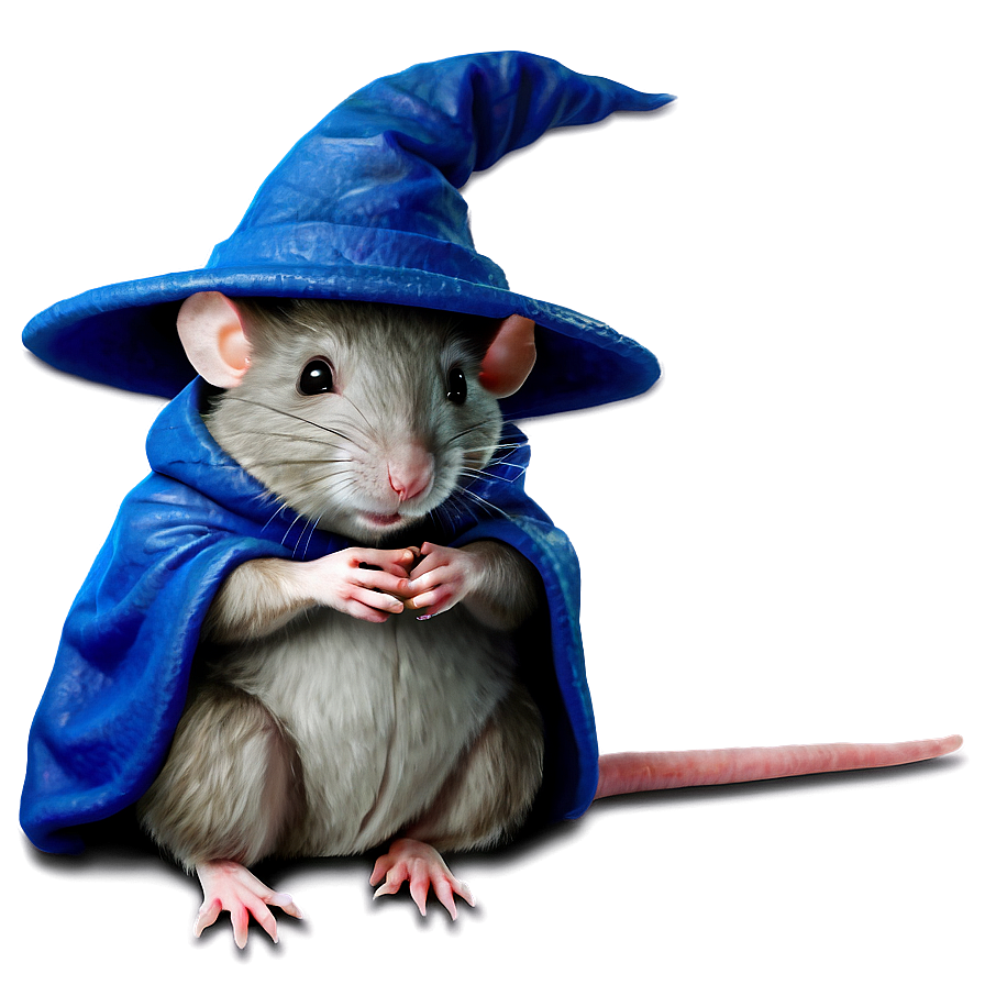 Cute Rat Wizard Png 7 PNG image