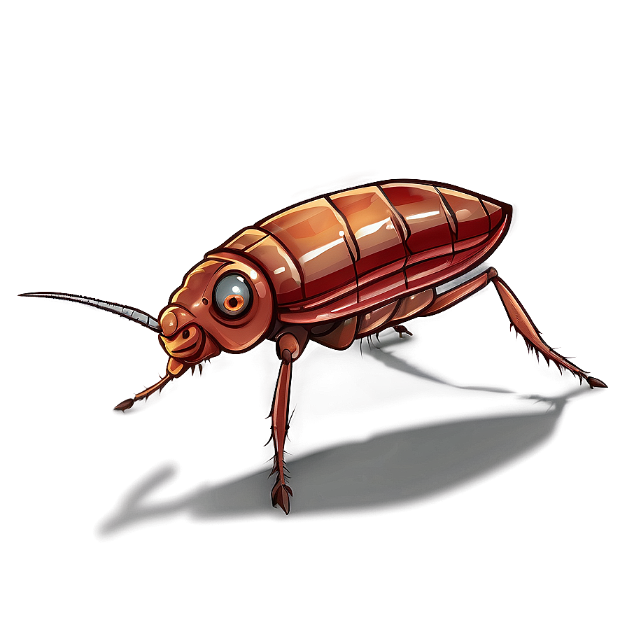 Cute Roach Cartoon Png 05242024 PNG image