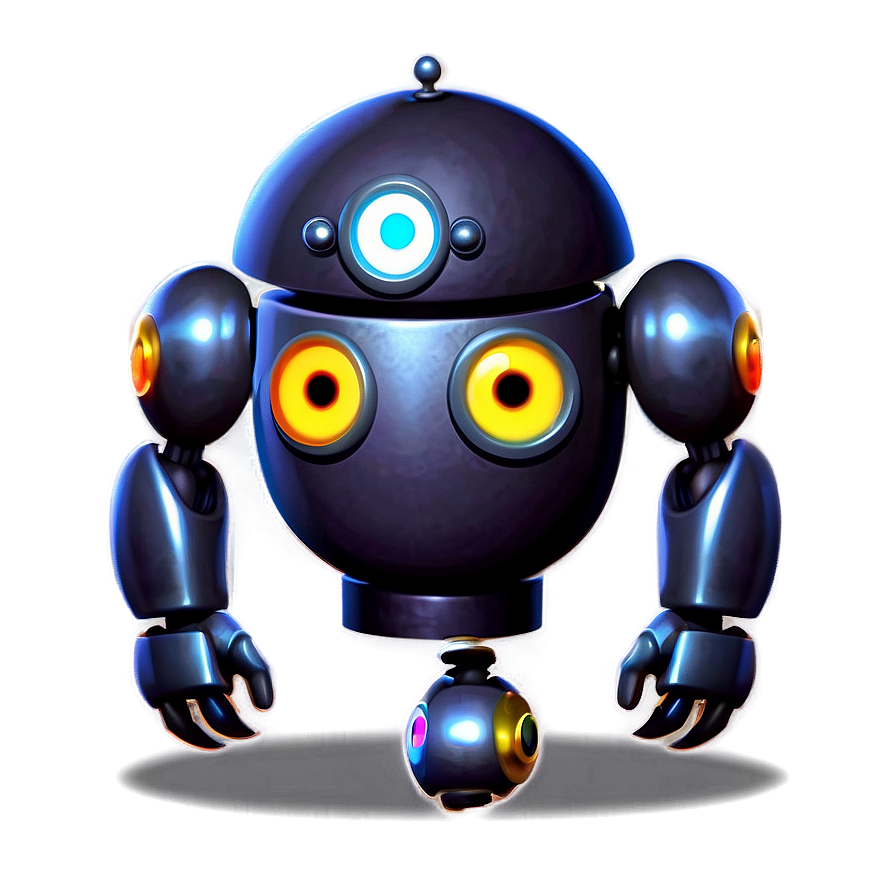 Cute Robot Mascot Png 05212024 PNG image