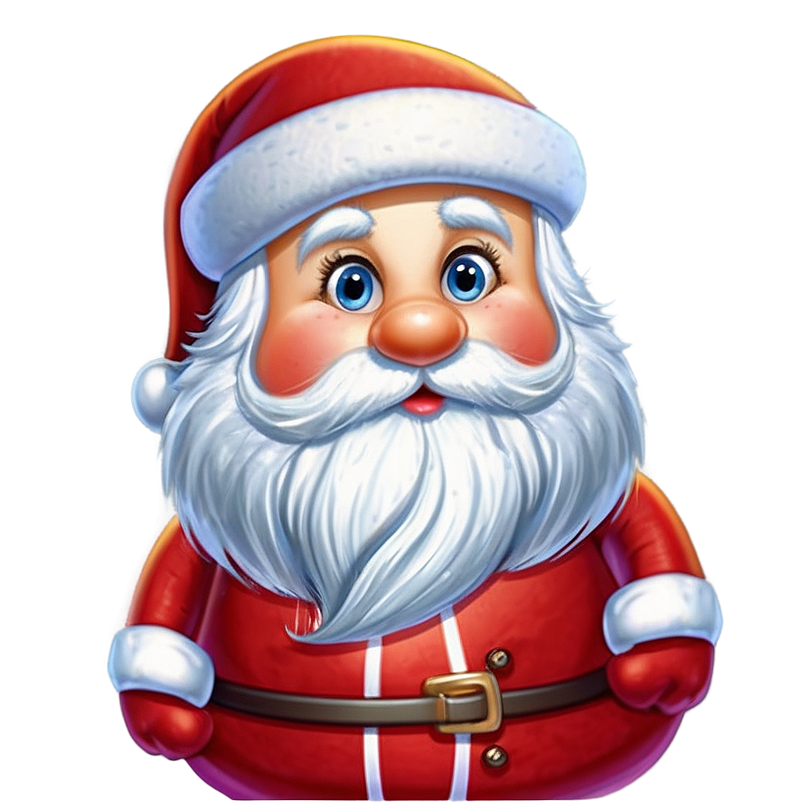 Cute Santa Claus Cartoon Png 06282024 PNG image