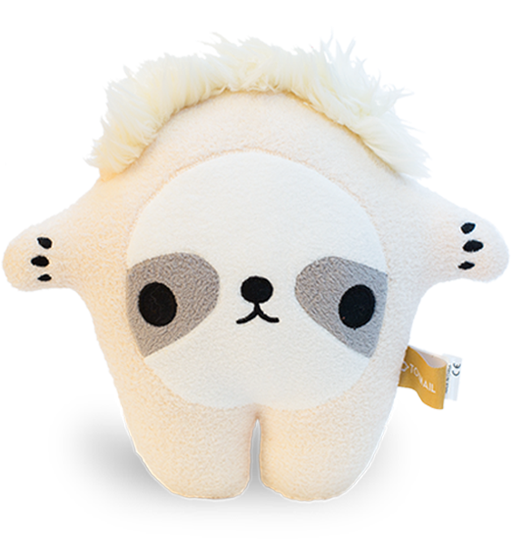 Cute Sloth Plush Toy PNG image