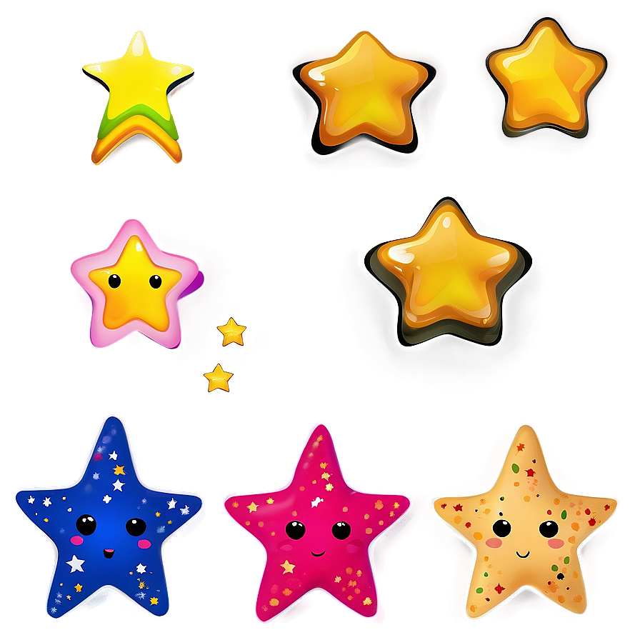 Cute Star Clipart Png Gey PNG image