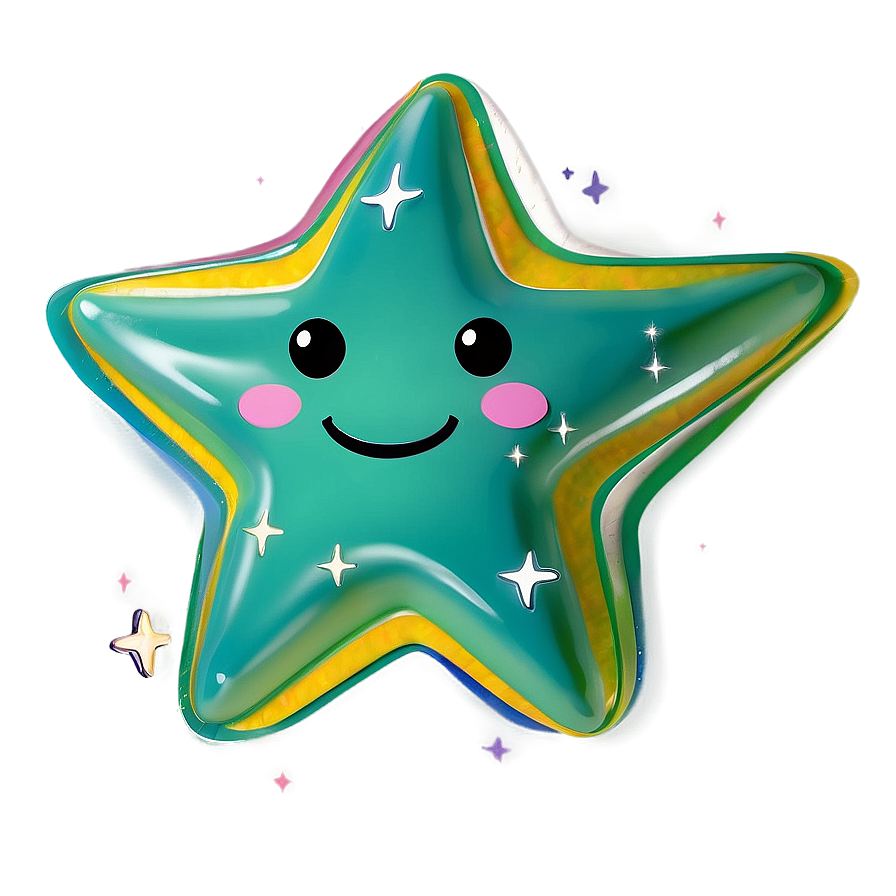 Cute Star D PNG image